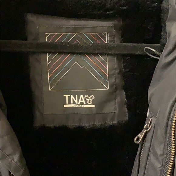 Black TNA winter long jacket sizeS - Picture 2 of 6